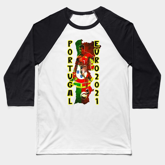 portugal euro 2021 Baseball T-Shirt by artistcill